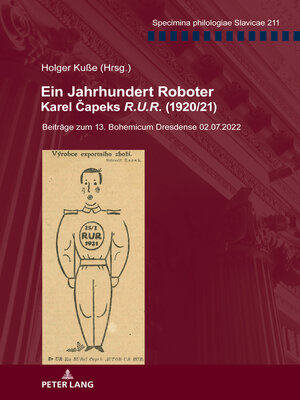 cover image of Ein Jahrhundert Roboter. Karel Čapeks «R.U.R.» (1920/21)